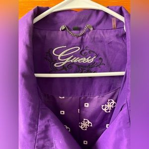 Guess Brand lightweight jacket. Deep purple in color and beautiful.